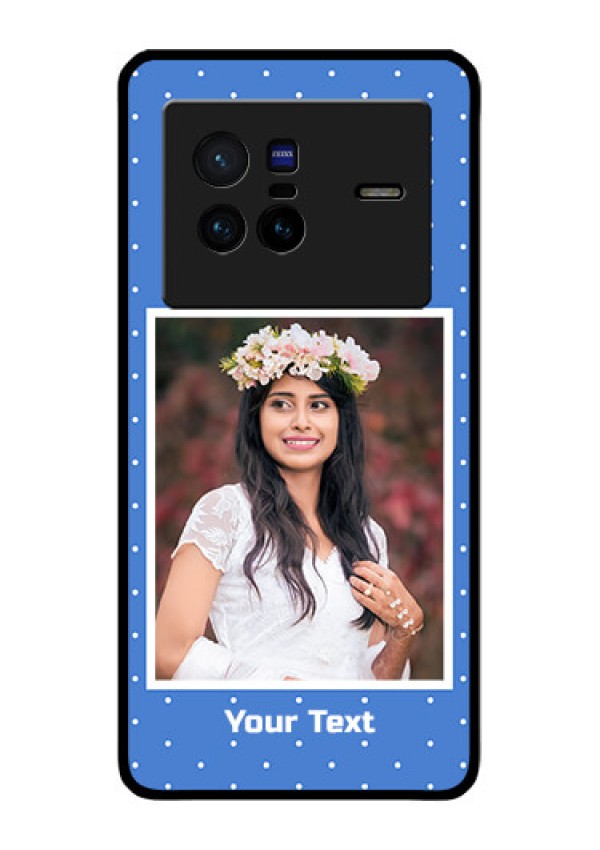 Vivo X80 5G Photo Printing on Glass Case - Polka dots design