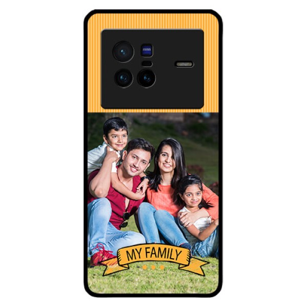 Vivo X80 5G Custom Glass Phone Case - My Family Design