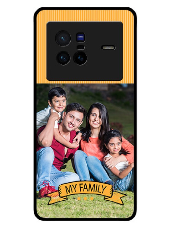 Custom Vivo X80 5G Custom Glass Phone Case - My Family Design