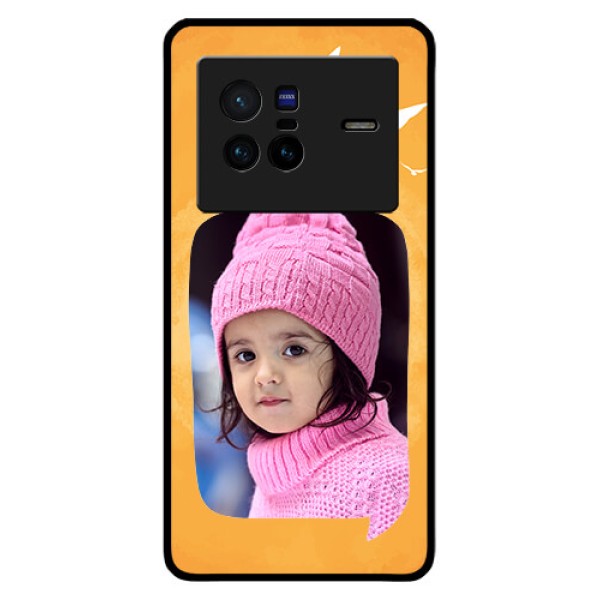 Vivo X80 5G Personalized Glass Phone Case - Water Color Design with Bird Icons Vivo X80 5G Personalized Glass Phone Case - Water Color Design with Bird Icons