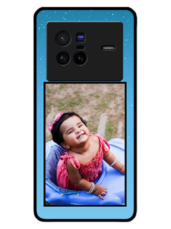 Custom Vivo X80 5G Custom Glass Mobile Case - Wave Pattern Colorful Design