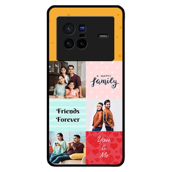 Vivo X80 5G Personalized Glass Phone Case - Images with Quotes Design
