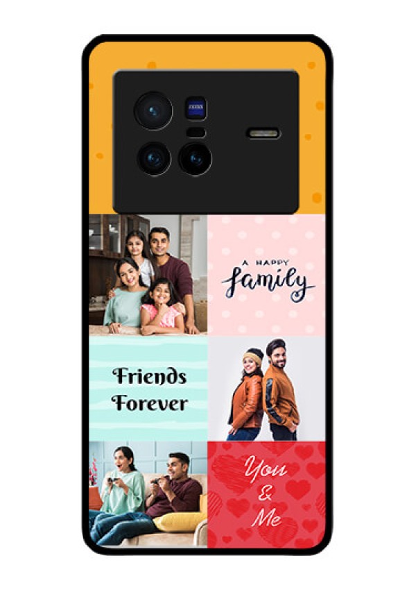 Vivo X80 5G Personalized Glass Phone Case - Images with Quotes Design