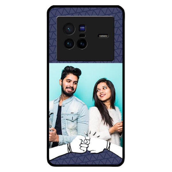 Vivo X80 5G Photo Printing on Glass Case - with Best Friends Design