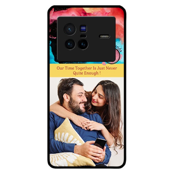 Vivo X80 5G Custom Glass Mobile Case - Quote with Acrylic Painting Design Vivo X80 5G Custom Glass Mobile Case - Quote with Acrylic Painting Design