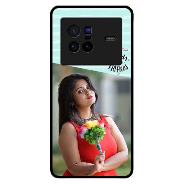 Vivo X80 5G Custom Glass Phone Case - Friends Picture Icon Design