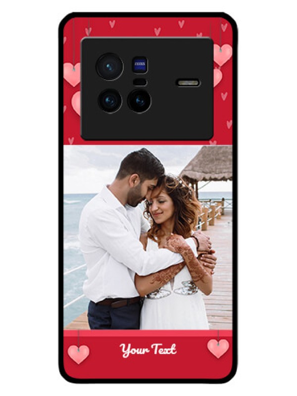 Custom Vivo X80 5G Custom Glass Phone Case - Valentines Day Design