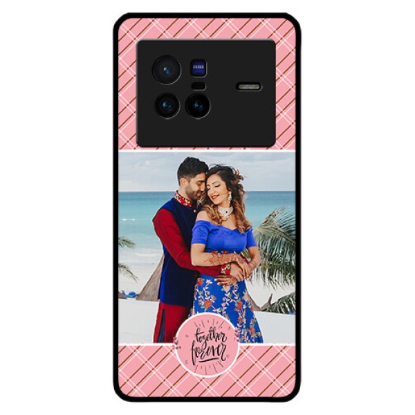 Vivo X80 5G Personalized Glass Phone Case - Together Forever Design