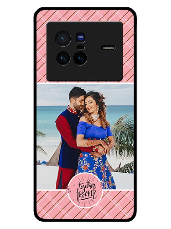 Custom Vivo X80 5G Personalized Glass Phone Case - Together Forever Design