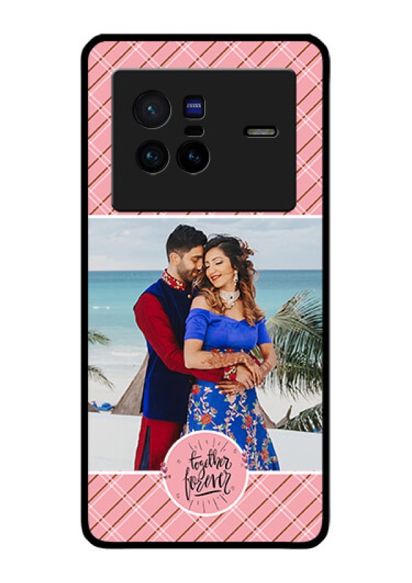 Vivo X80 5G Personalized Glass Phone Case - Together Forever Design
