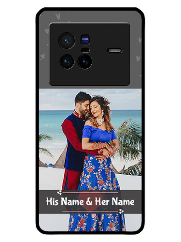 Custom Vivo X80 5G Custom Glass Mobile Case - Buy Love Design with Photo Online