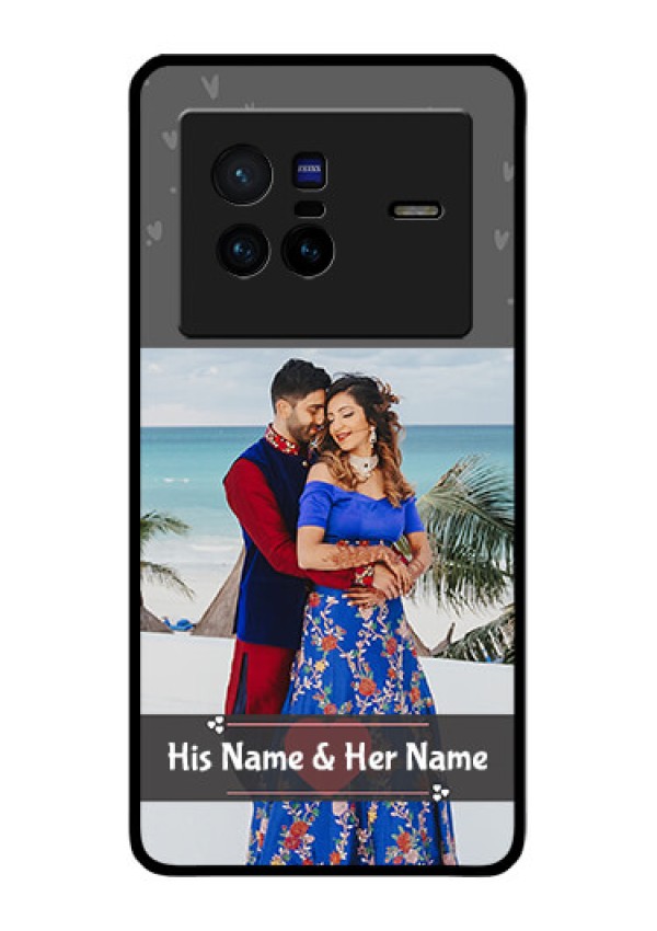 Vivo X80 5G Custom Glass Mobile Case - Buy Love Design with Photo Online
