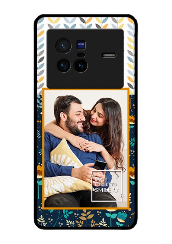 Vivo X80 5G Custom Glass Mobile Case - Pattern Design