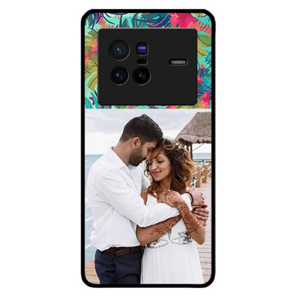 Vivo X80 5G Photo Printing on Glass Case - Watercolor Floral Design
