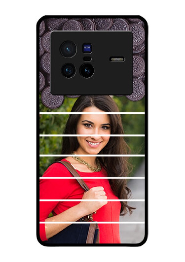 Vivo X80 5G Custom Glass Phone Case - with Oreo Biscuit Design