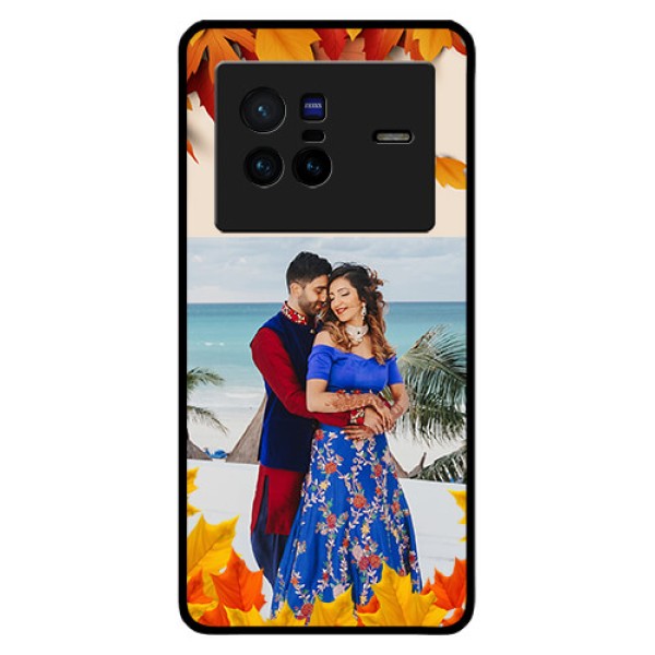 Vivo X80 5G Photo Printing on Glass Case - Autumn Maple Leaves Design Vivo X80 5G Photo Printing on Glass Case - Autumn Maple Leaves Design