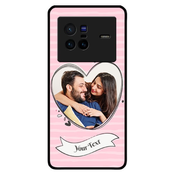 Vivo X80 5G Custom Glass Phone Case - Vintage Heart Design