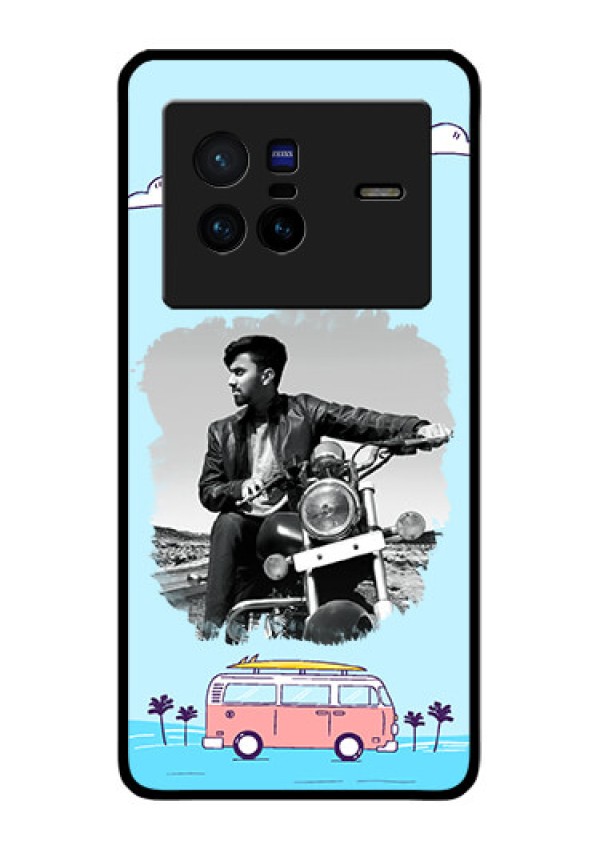 Vivo X80 5G Photo Printing on Glass Case - Travel & Adventure Design