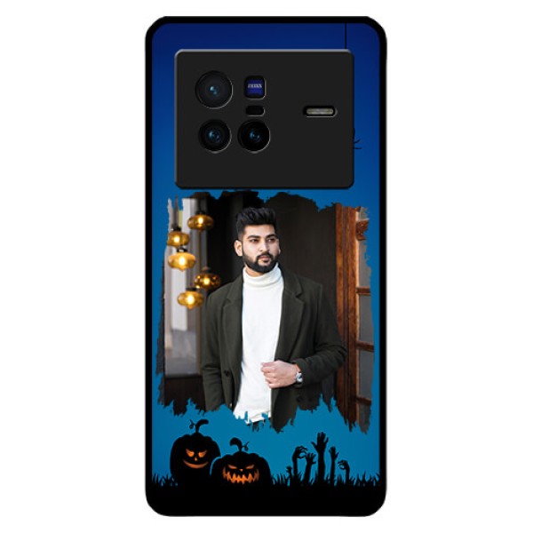 Vivo X80 5G Photo Printing on Glass Case - with pro Halloween design Vivo X80 5G Photo Printing on Glass Case - with pro Halloween design