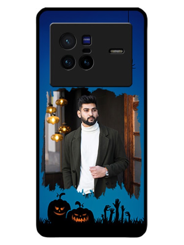 Custom Vivo X80 5G Photo Printing on Glass Case - with pro Halloween design