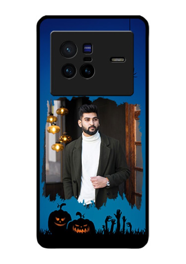 Vivo X80 5G Photo Printing on Glass Case - with pro Halloween design