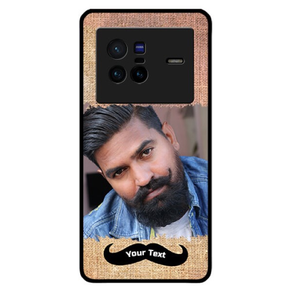 Vivo X80 5G Personalized Glass Phone Case - with Texture Design