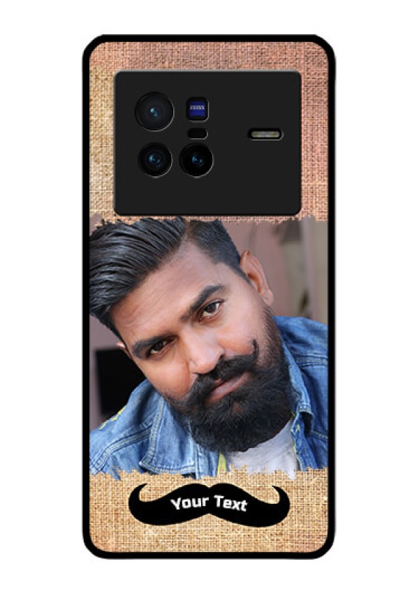 Vivo X80 5G Personalized Glass Phone Case - with Texture Design