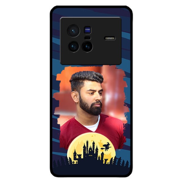Vivo X80 5G Photo Printing on Glass Case - Halloween Witch Design