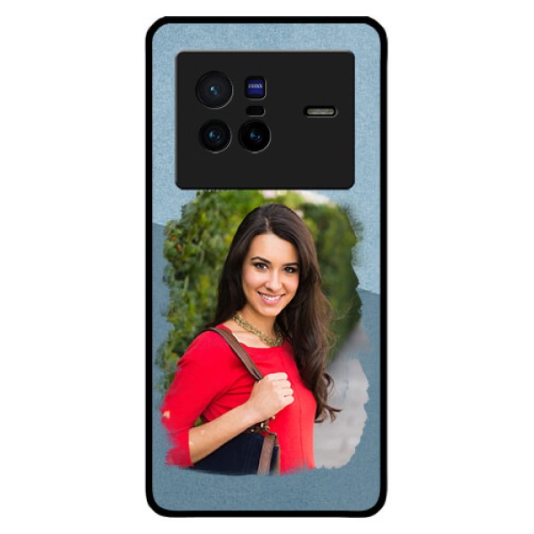 Vivo X80 5G Custom Glass Mobile Case - Grunge Line Art Design