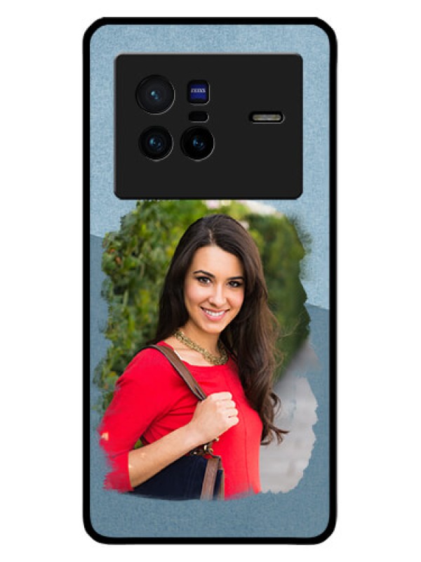 Custom Vivo X80 5G Custom Glass Mobile Case - Grunge Line Art Design