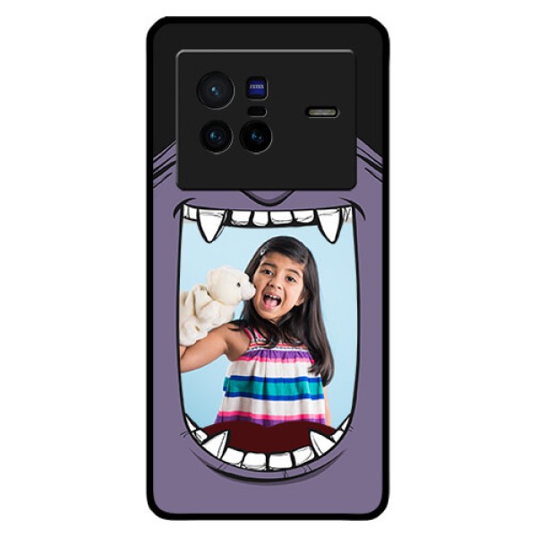 Vivo X80 5G Custom Glass Phone Case - Angry Monster Design