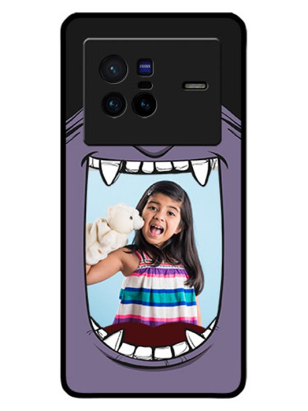 Custom Vivo X80 5G Custom Glass Phone Case - Angry Monster Design