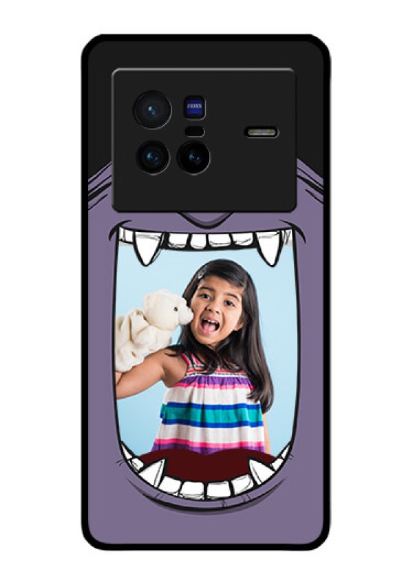 Vivo X80 5G Custom Glass Phone Case - Angry Monster Design