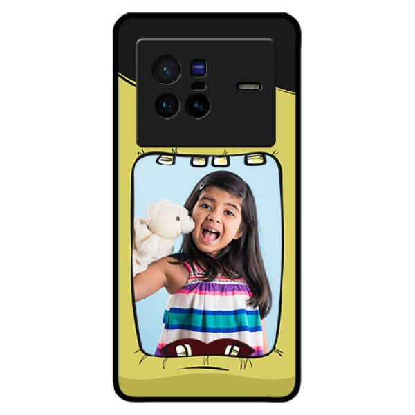 Vivo X80 5G Personalized Glass Phone Case - Cartoon monster back case Design