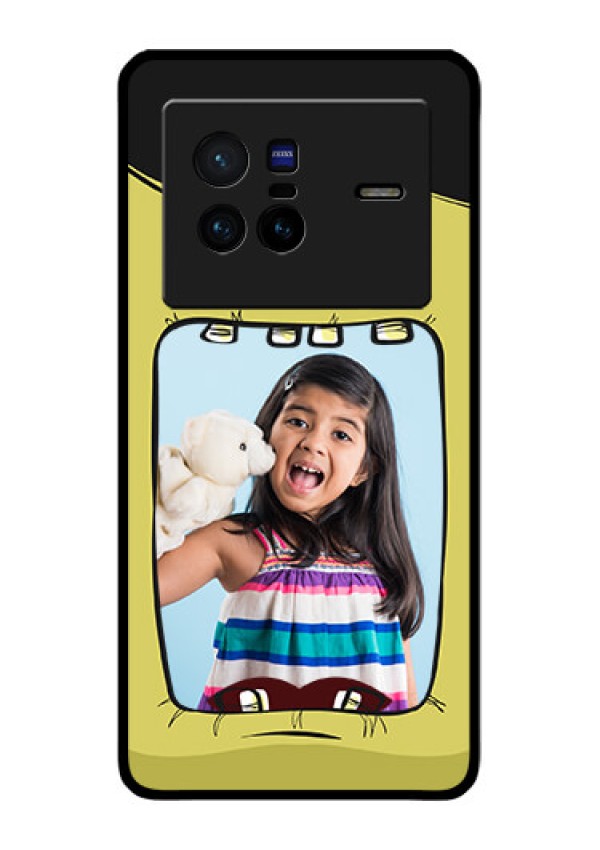 Vivo X80 5G Personalized Glass Phone Case - Cartoon monster back case Design
