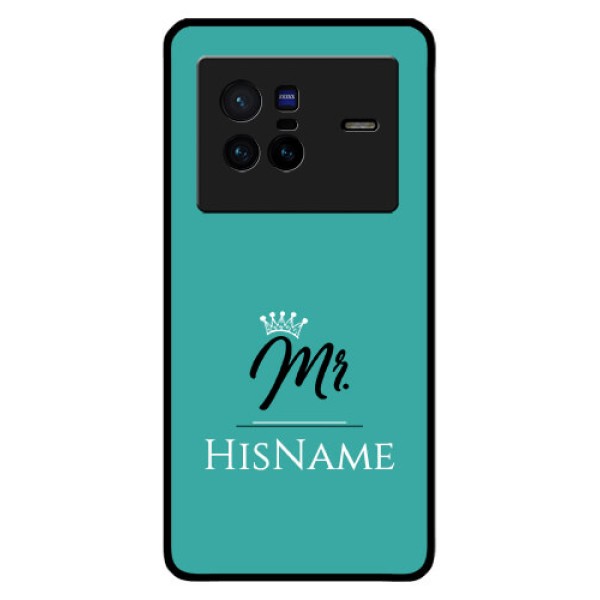 Vivo X80 5G Custom Glass Phone Case Mr with Name