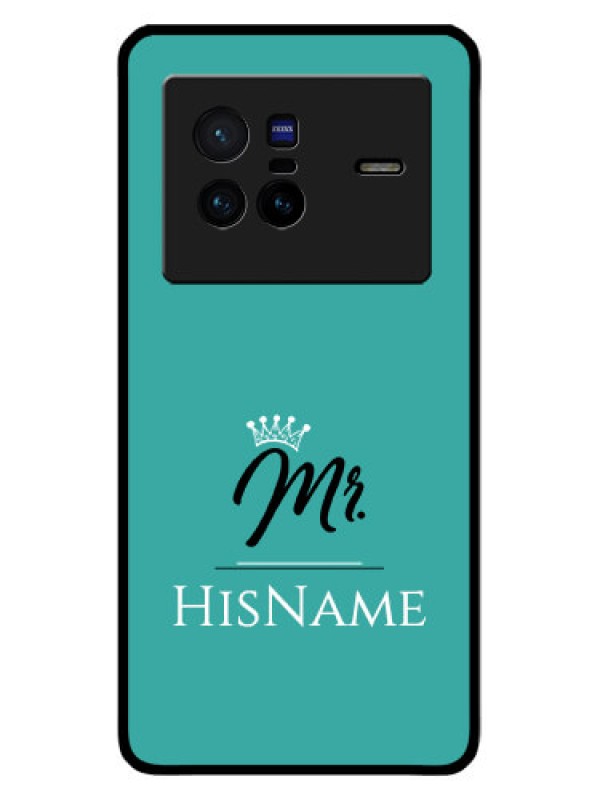 Custom Vivo X80 5G Custom Glass Phone Case Mr with Name