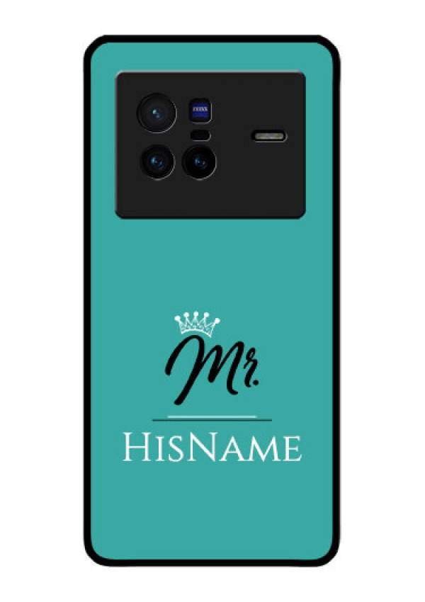 Vivo X80 5G Custom Glass Phone Case Mr with Name