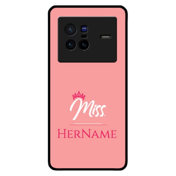 Vivo X80 5G Custom Glass Phone Case Mrs with Name