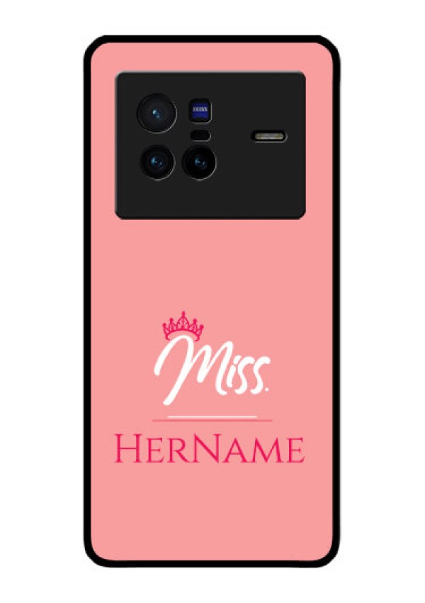Vivo X80 5G Custom Glass Phone Case Mrs with Name