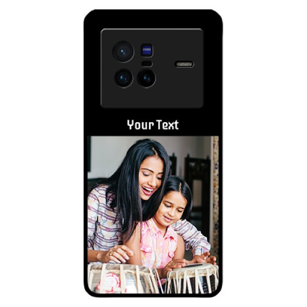 Vivo X80 5G Photo with Name on Glass Phone Case