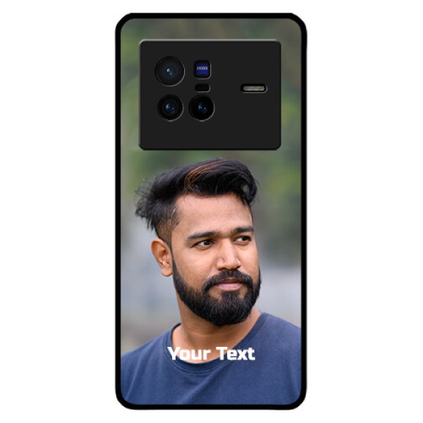 Vivo X80 5G Glass Mobile Cover: Photo with Text