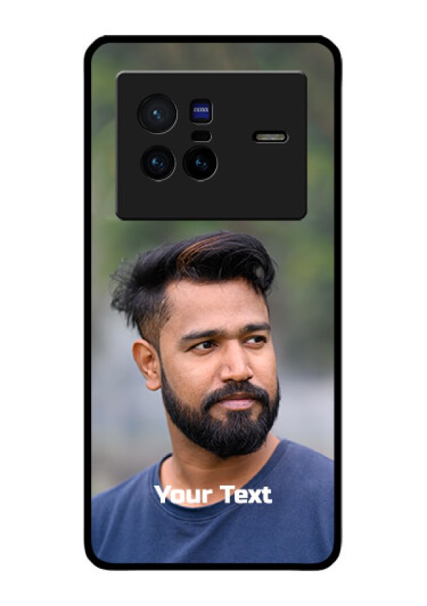 Vivo X80 5G Glass Mobile Cover: Photo with Text