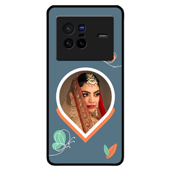 Vivo X80 5G Custom Glass Mobile Case - Droplet Butterflies Design