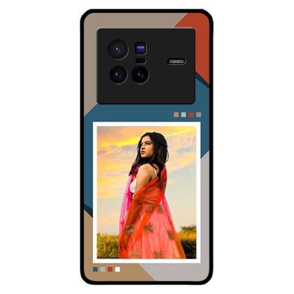 Vivo X80 5G Personalized Glass Phone Case - Retro color pallet Design Vivo X80 5G Personalized Glass Phone Case - Retro color pallet Design