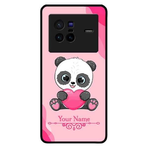 Vivo X80 5G Custom Glass Mobile Case - Cute Panda Design
