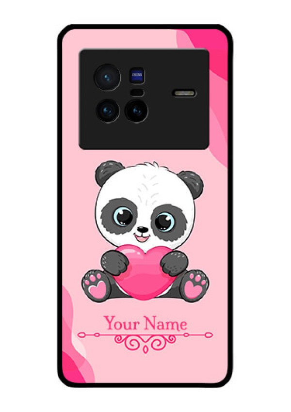Vivo X80 5G Custom Glass Mobile Case - Cute Panda Design