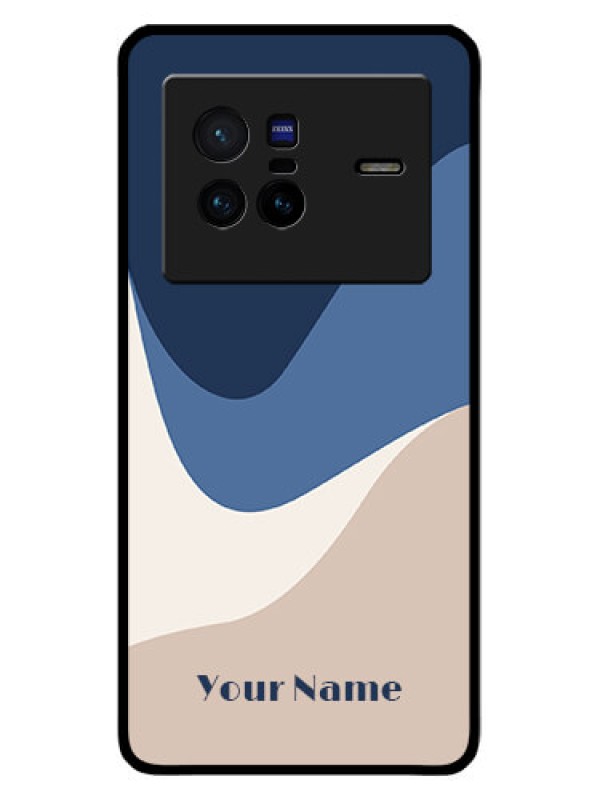 Custom Vivo X80 5G Custom Glass Phone Case - Abstract Drip Art Design