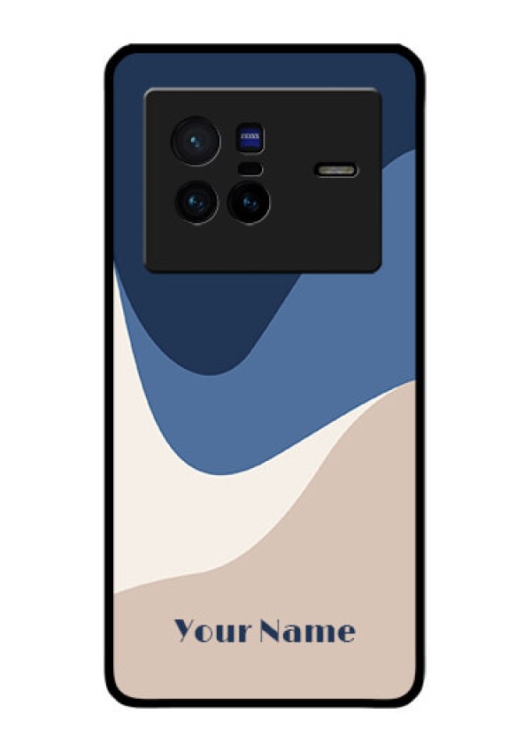 Vivo X80 5G Custom Glass Phone Case - Abstract Drip Art Design