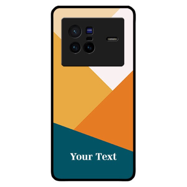 Vivo X80 5G Personalized Glass Phone Case - Stacked Multi-colour Design Vivo X80 5G Personalized Glass Phone Case - Stacked Multi-colour Design